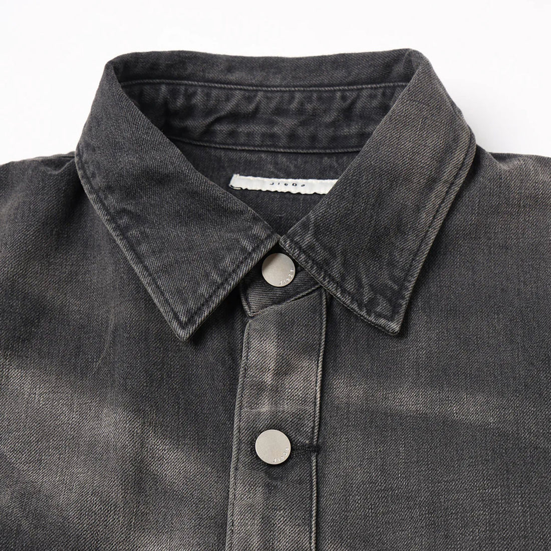 [JieDa]OVER SIZE DENIM SHIRT/BLACK(Jie-24W-SH07)