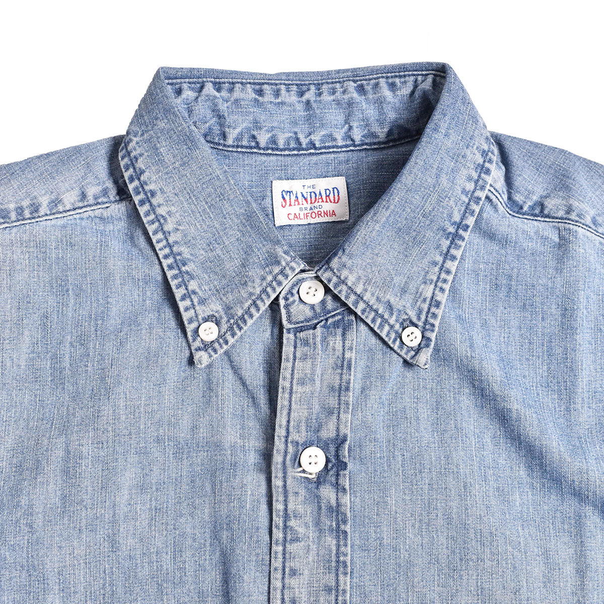 STANDARD CALIFORNIA]SD Denim Button-Down Shirt Vintage Wash/INDIGO