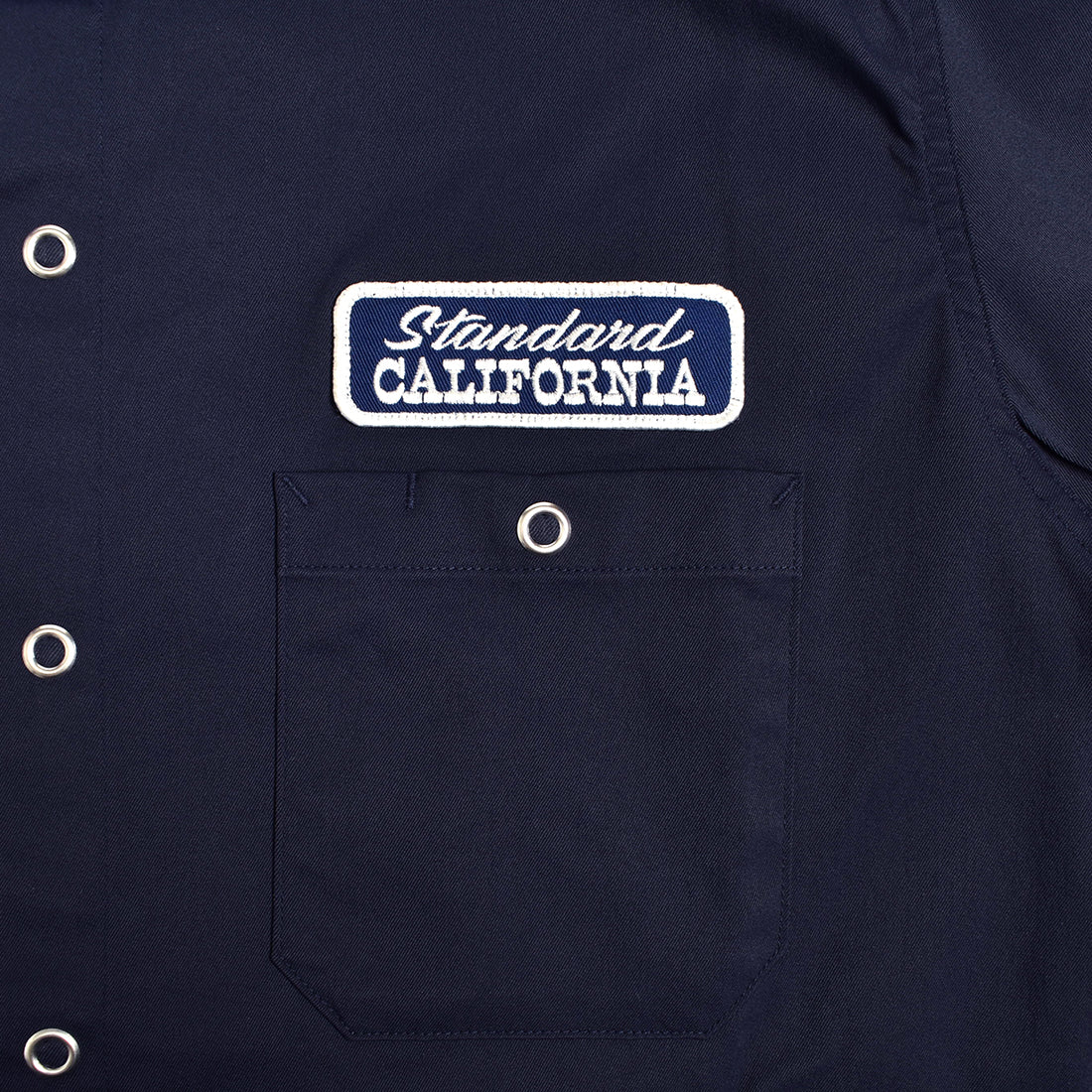 [STANDARD CALIFORNIA]SD Logo Patch Easy Work Shirt Long Sleeve/NAVY(SHOLF220)