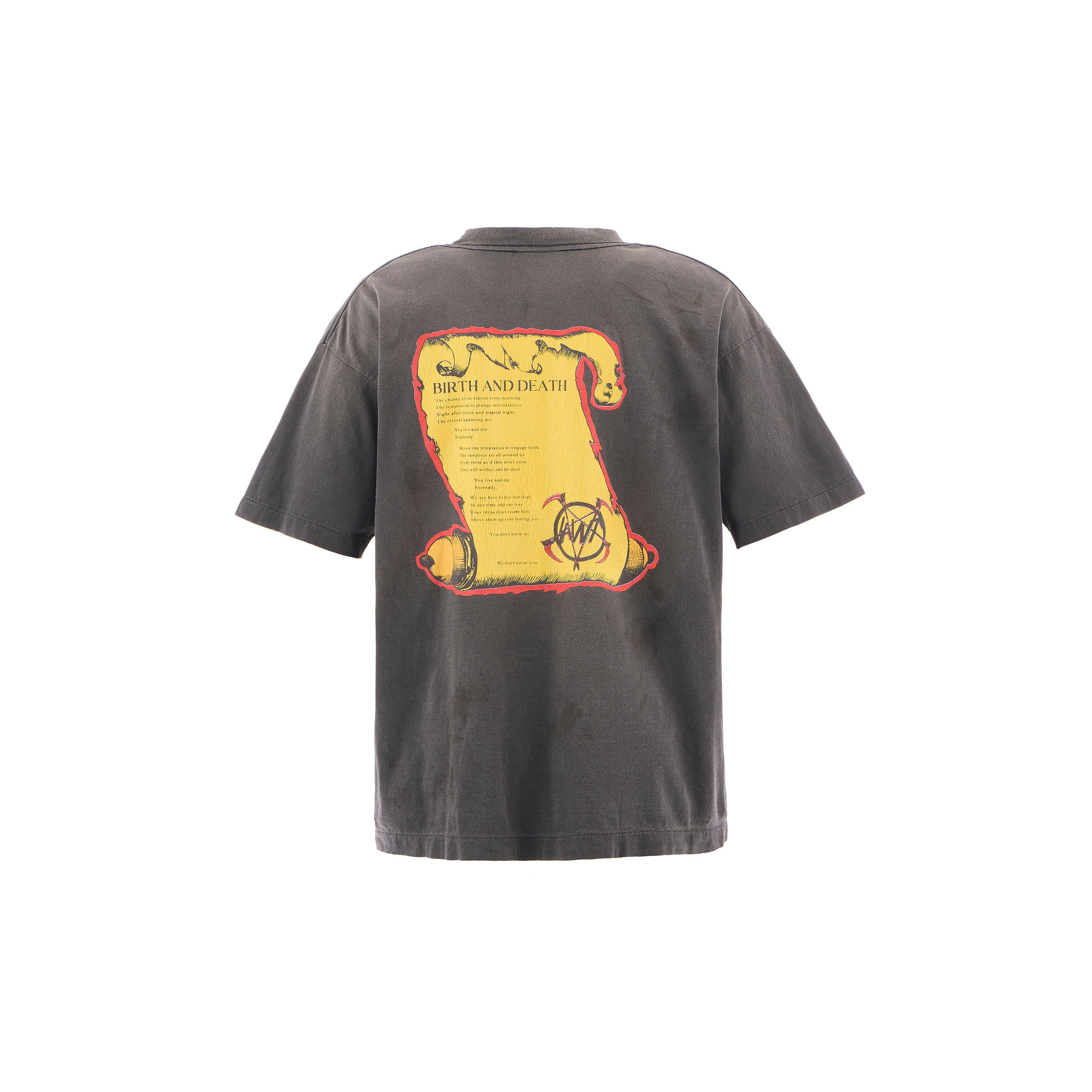 トップス SAINT Mxxxxxx SS TEE/BIRTH AND DEATH SAINT Mxxxxxx]SS TEE/BIRTH AND DEATH/BLACK(SM-HR1-0000-007) – R&Co.