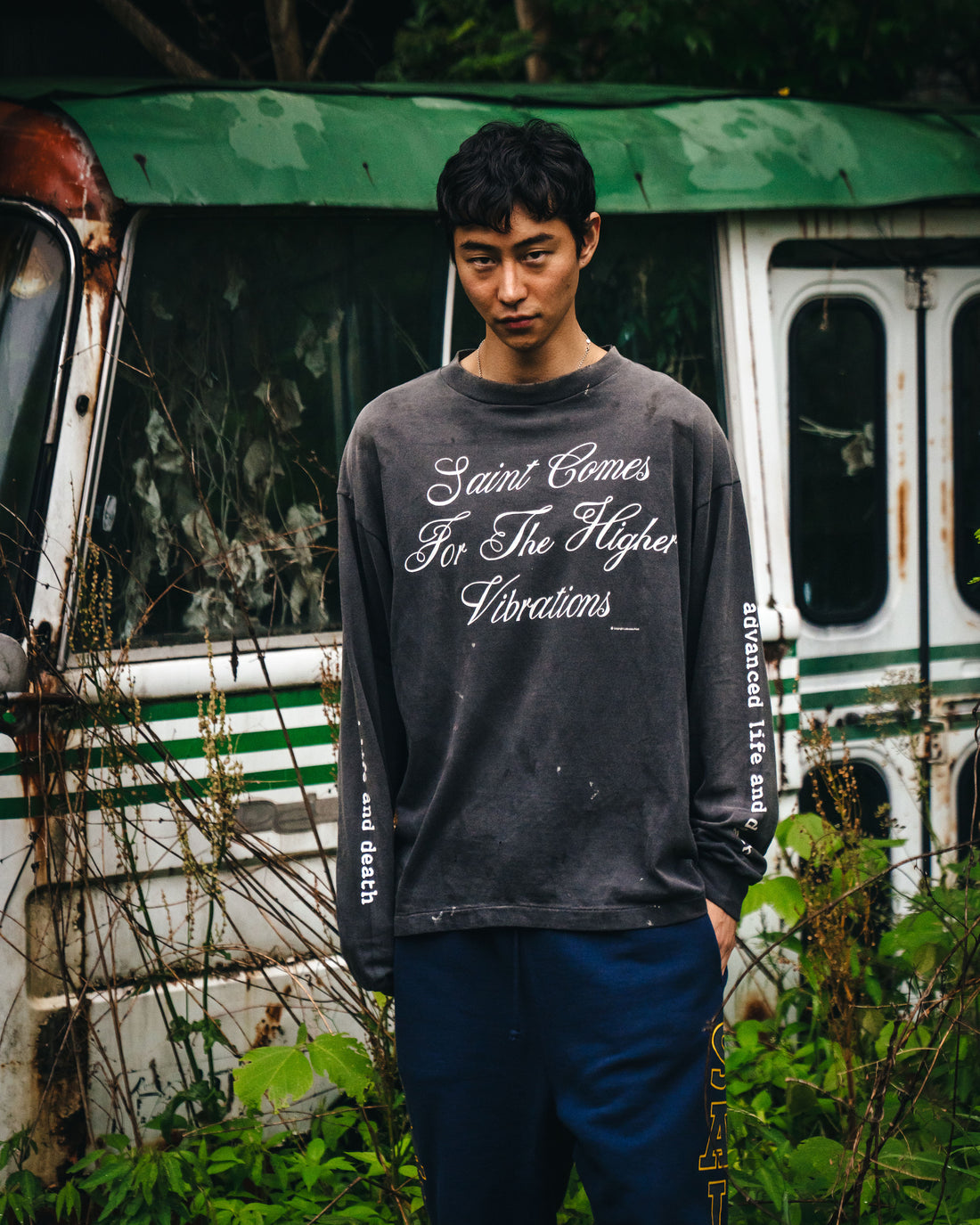 [SAINT Mxxxxxx]LS TEE/SAINT COMES/BLACK(SM-HR1-0000-031)