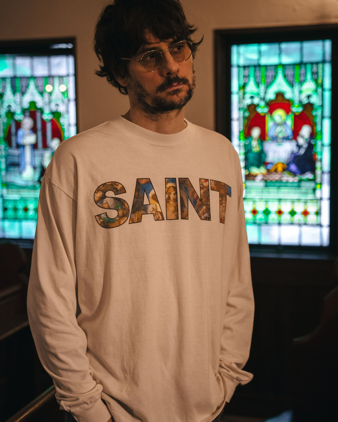 [SAINT Mxxxxxx]LS TEE/NEW BODY RULES/WHITE(SM-HR1-0000-035)