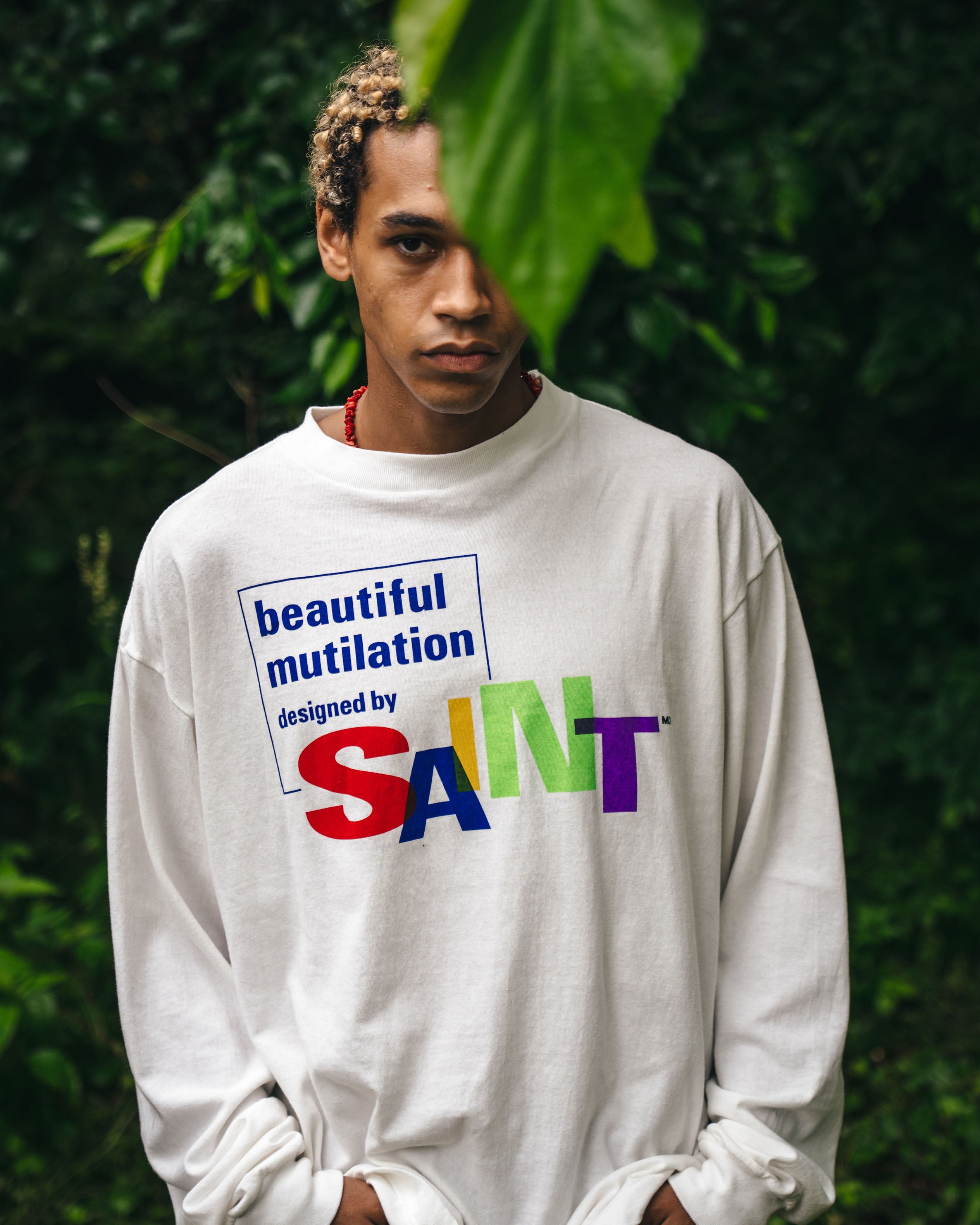 SAINT Mxxxxxx]LS TEE/BEAUTIFUL SAINT/WHITE(SM-HR1-0000-036
