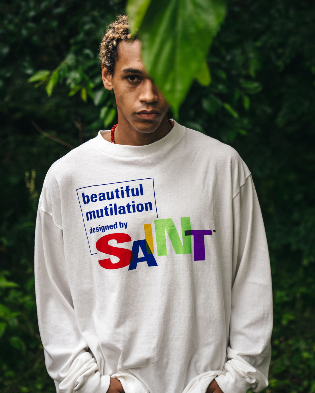 [SAINT Mxxxxxx]LS TEE/BEAUTIFUL SAINT/WHITE(SM-HR1-0000-036)