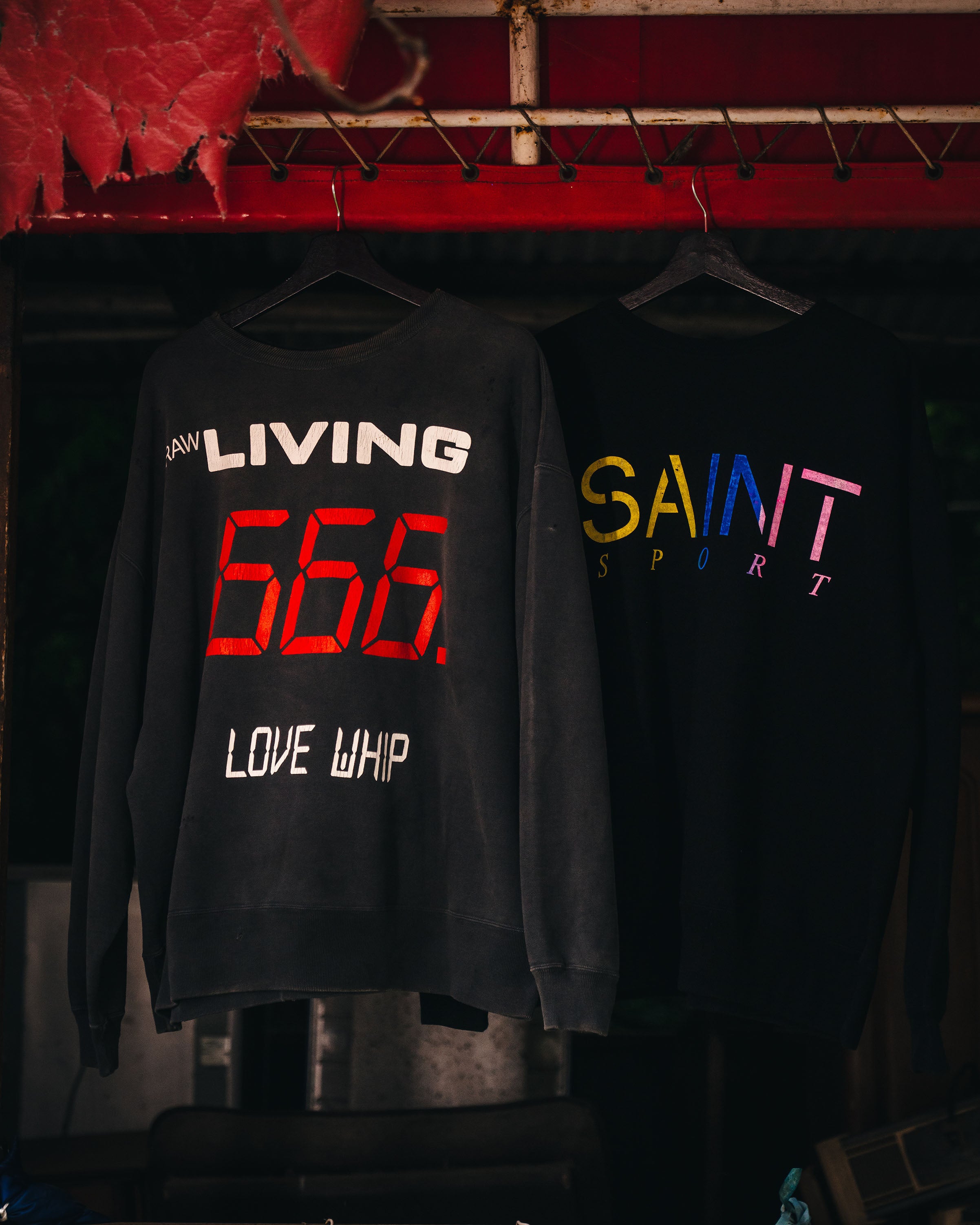 SAINT Mxxxxxx]CREW NECK SWET/SAINT SPORT/BLACK(SM-HR1-0000-044