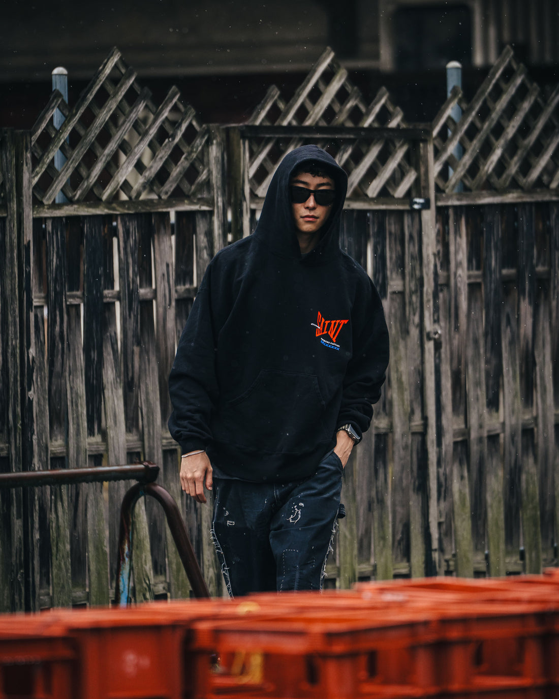 [SAINT Mxxxxxx]HOODIE/RIBBON SAINT/BLACK(SM-HR1-0000-051)