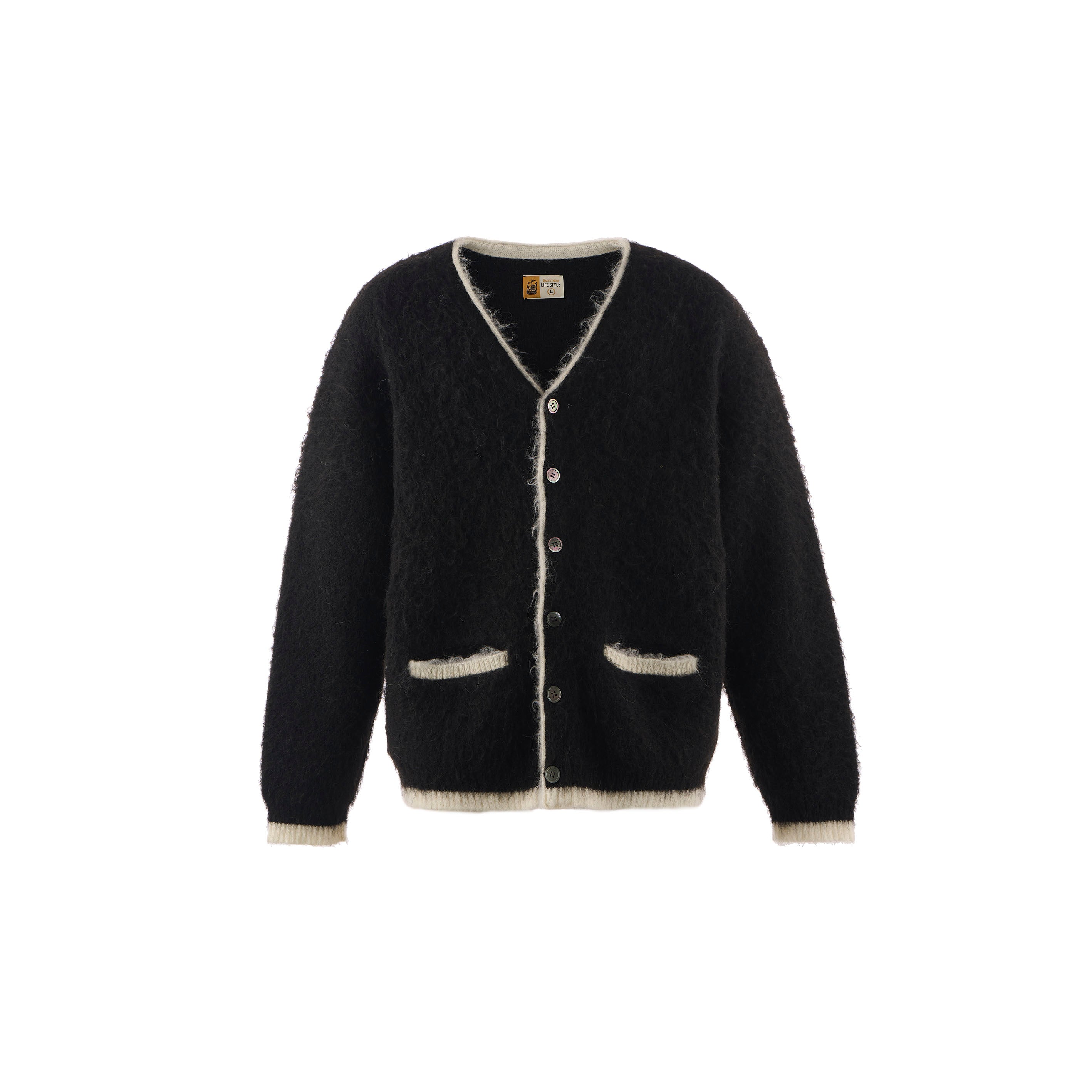 SAINT Mxxxxxx]KNIT CARDIGAN/TRIM/BLACK(SM-HR1-0000-070) – R&Co.