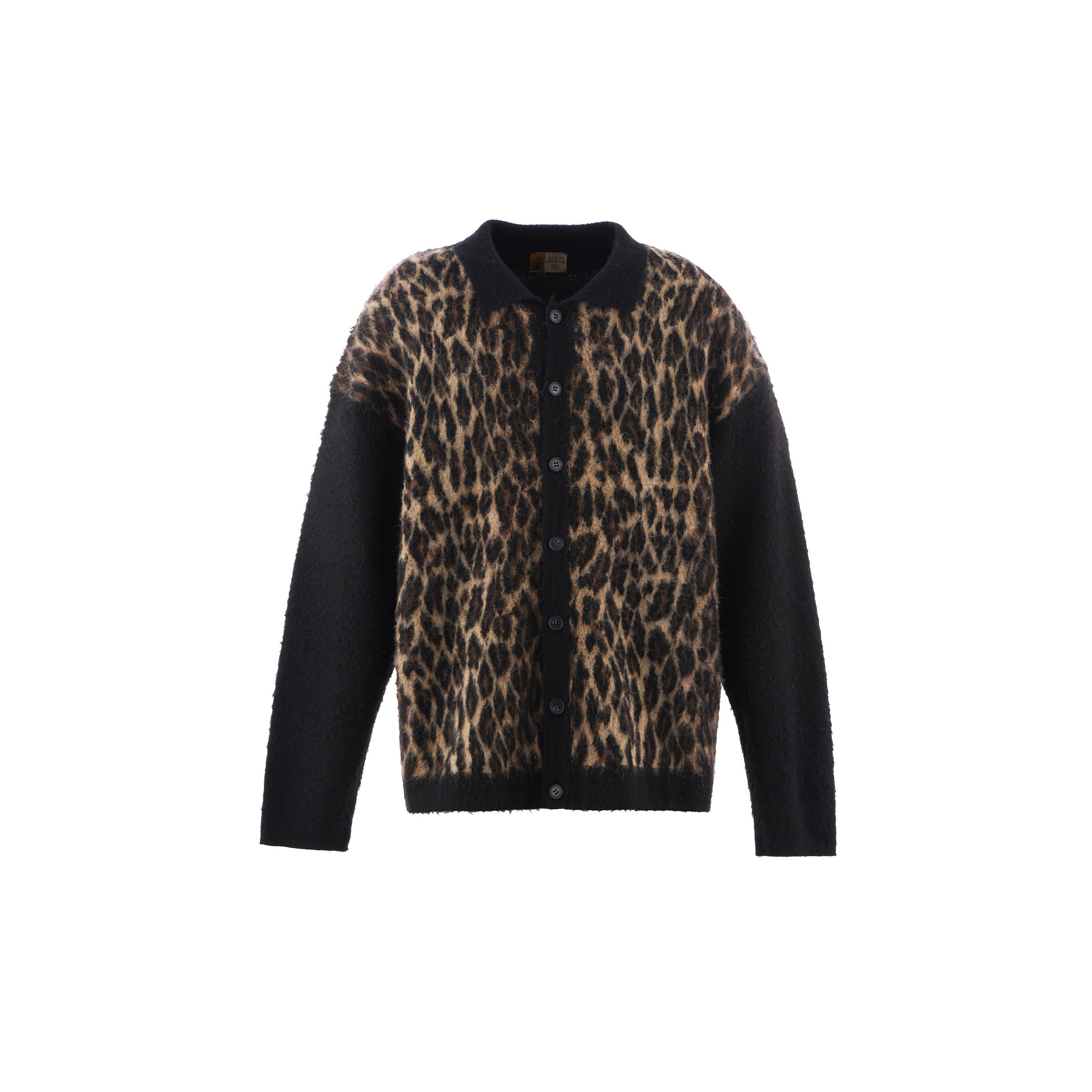 SAINT MX6 ヒョウ柄 カーディガン SAINT Mxxxxxx]KNIT CARDIGAN/LEOPARD/BLACK(SM-HR1-0000-073) – R&Co.
