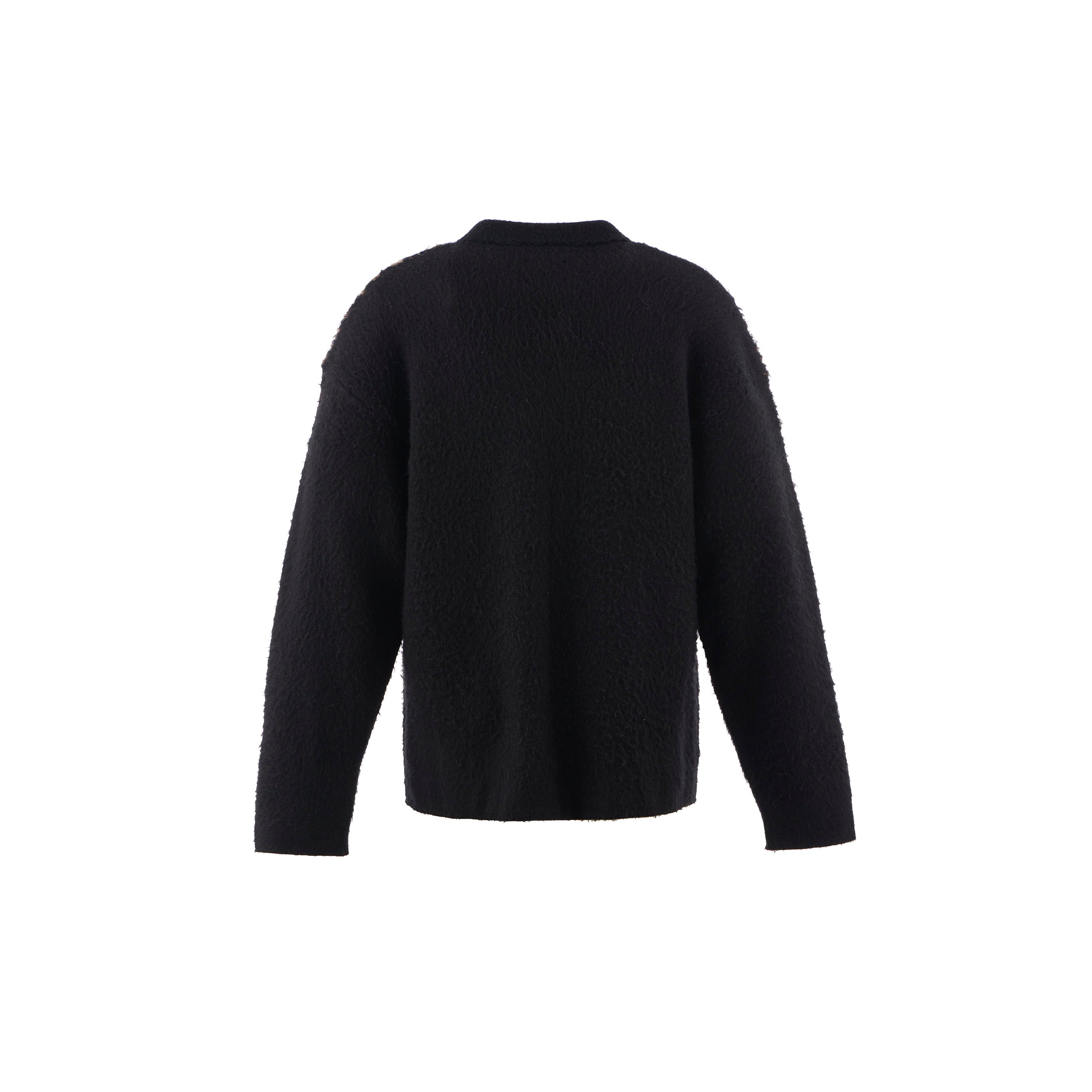 SAINT Mxxxxxx]KNIT CARDIGAN/LEOPARD/BLACK(SM-HR1-0000-073) – R&Co.