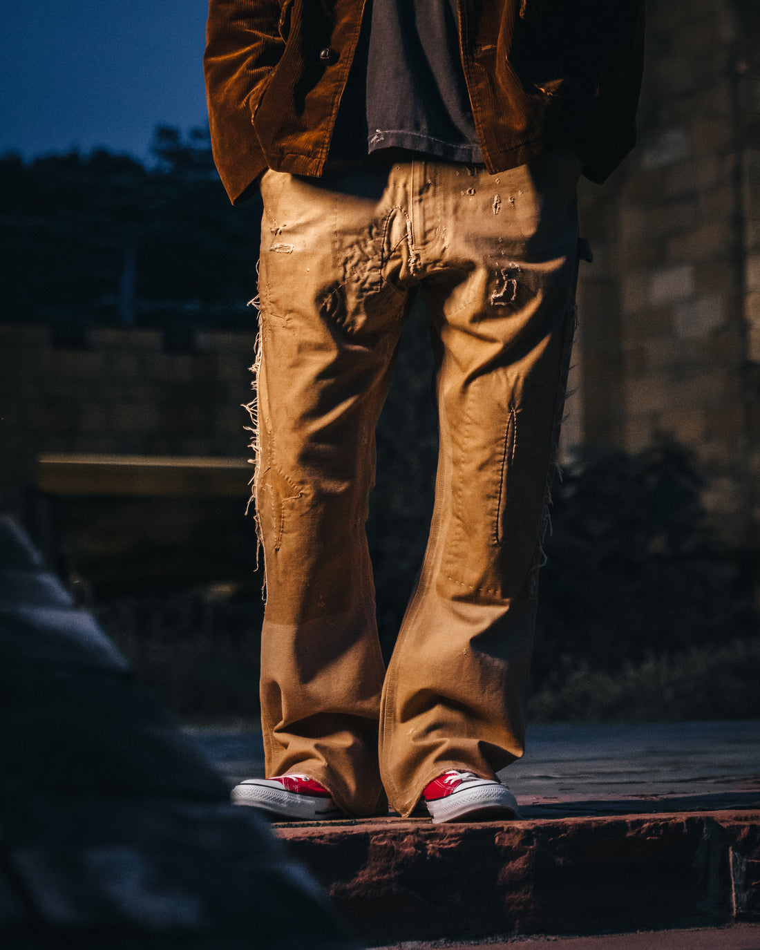 [SAINT Mxxxxxx]DOUBLE KNEE PANTS/BEIGE(SM-HR1-0000-084)