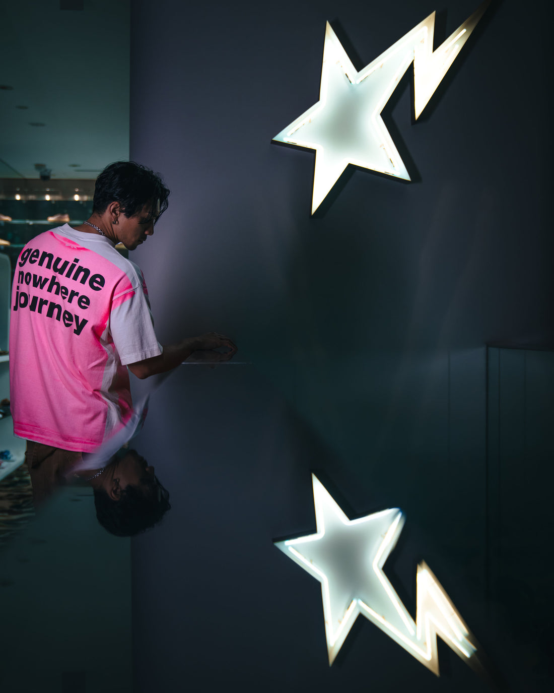 [SAINT Mxxxxxx]BAPE_SS TEE/HANDPRINT/WHITE/PINK(SM-HR1-0000-C33)