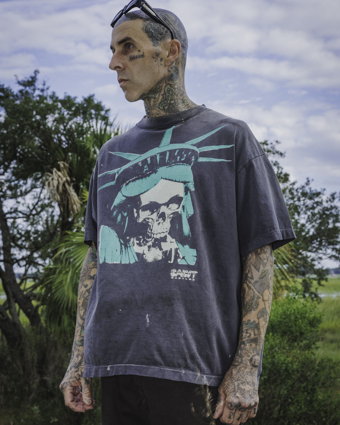 [SAINT Mxxxxxx]BBLN_SS TEE/SAINT BABYLON/BLACK(SM-HR1-0000-C47)