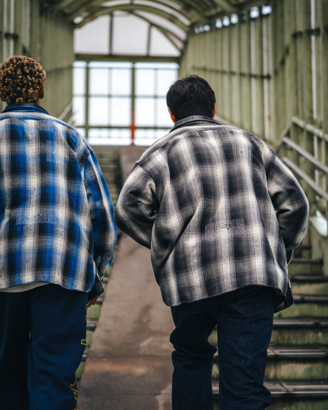 [SAINT Mxxxxxx]BB_FLANNEL SHIRT/CHECK/BLUE(SM-HR1-0000-C53)