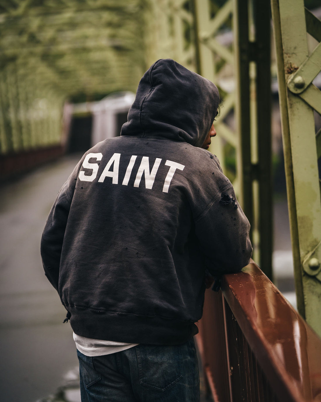[SAINT Mxxxxxx]BB_DBL FACE HOODIE/SAINT/BLACK(SM-HR1-0000-C56)