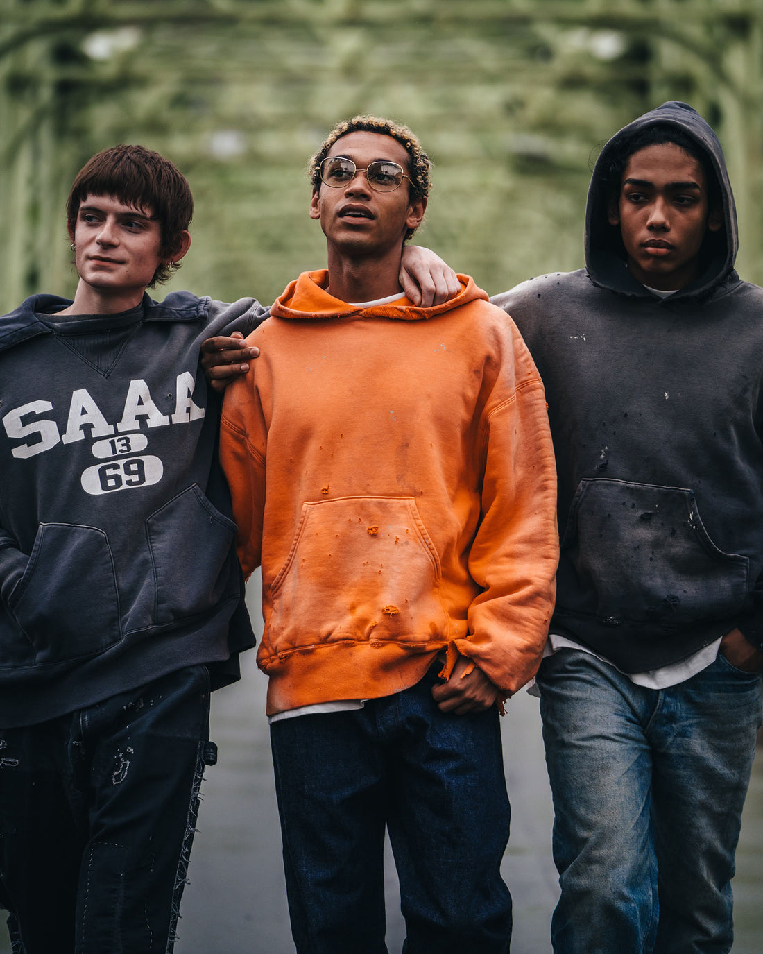 [SAINT Mxxxxxx]BB_DBL FACE HOODIE/SAINT/ORANGE(SM-HR1-0000-C57)