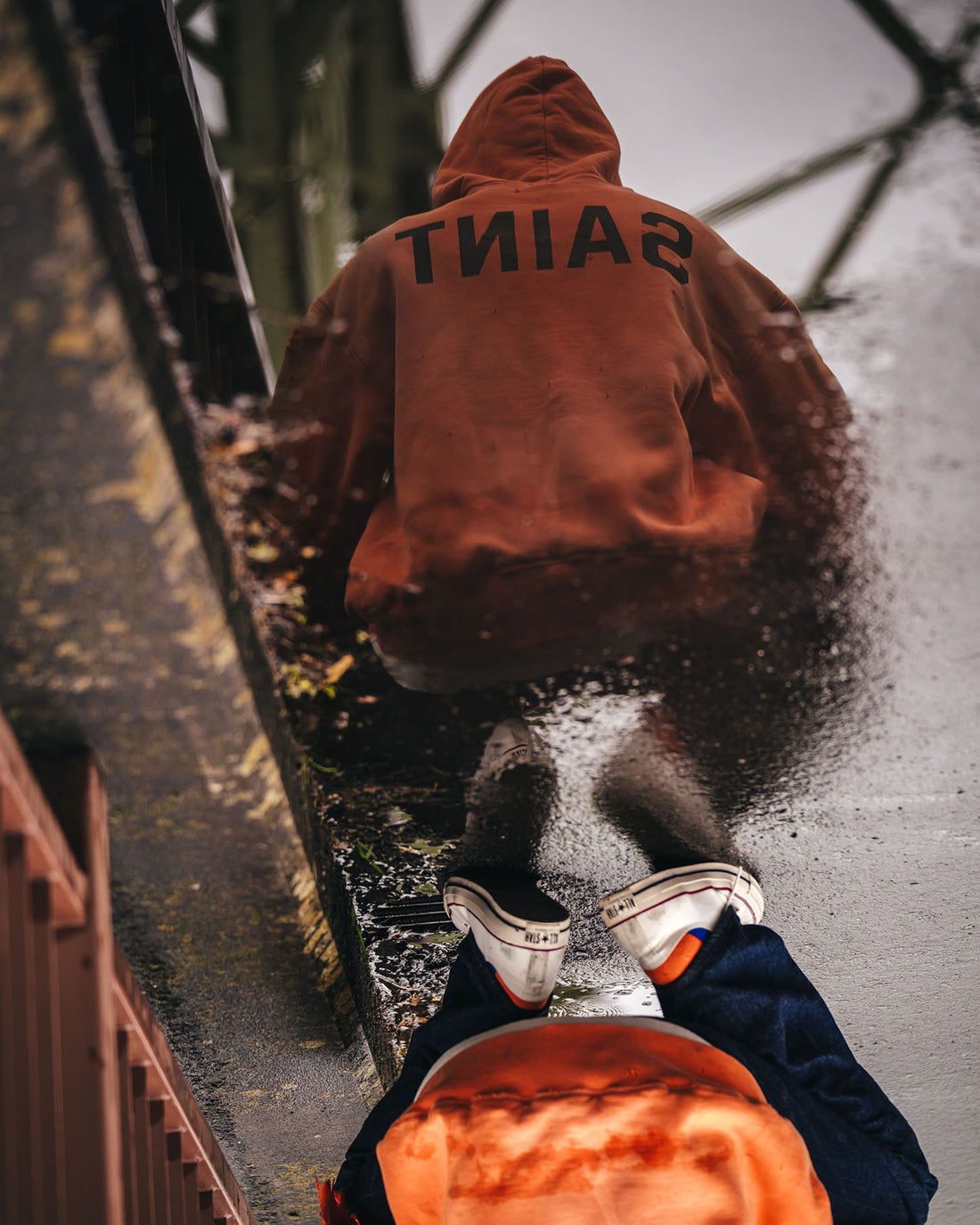 [SAINT Mxxxxxx]BB_DBL FACE HOODIE/SAINT/ORANGE(SM-HR1-0000-C57)