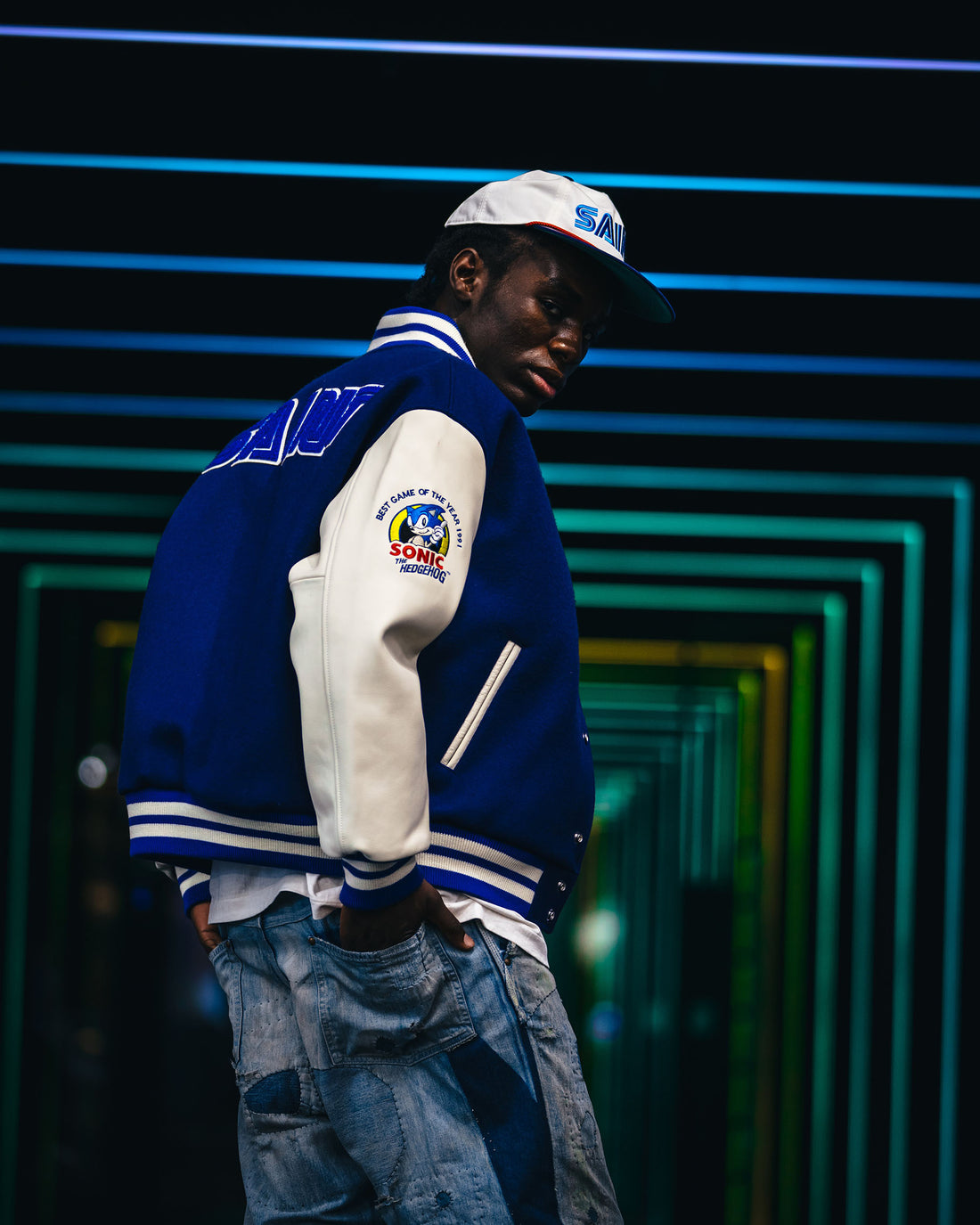 [SAINT Mxxxxxx]SG_VARSITY JKT/SAINT SEGA/BLUE(SM-HR1-0000-C63)