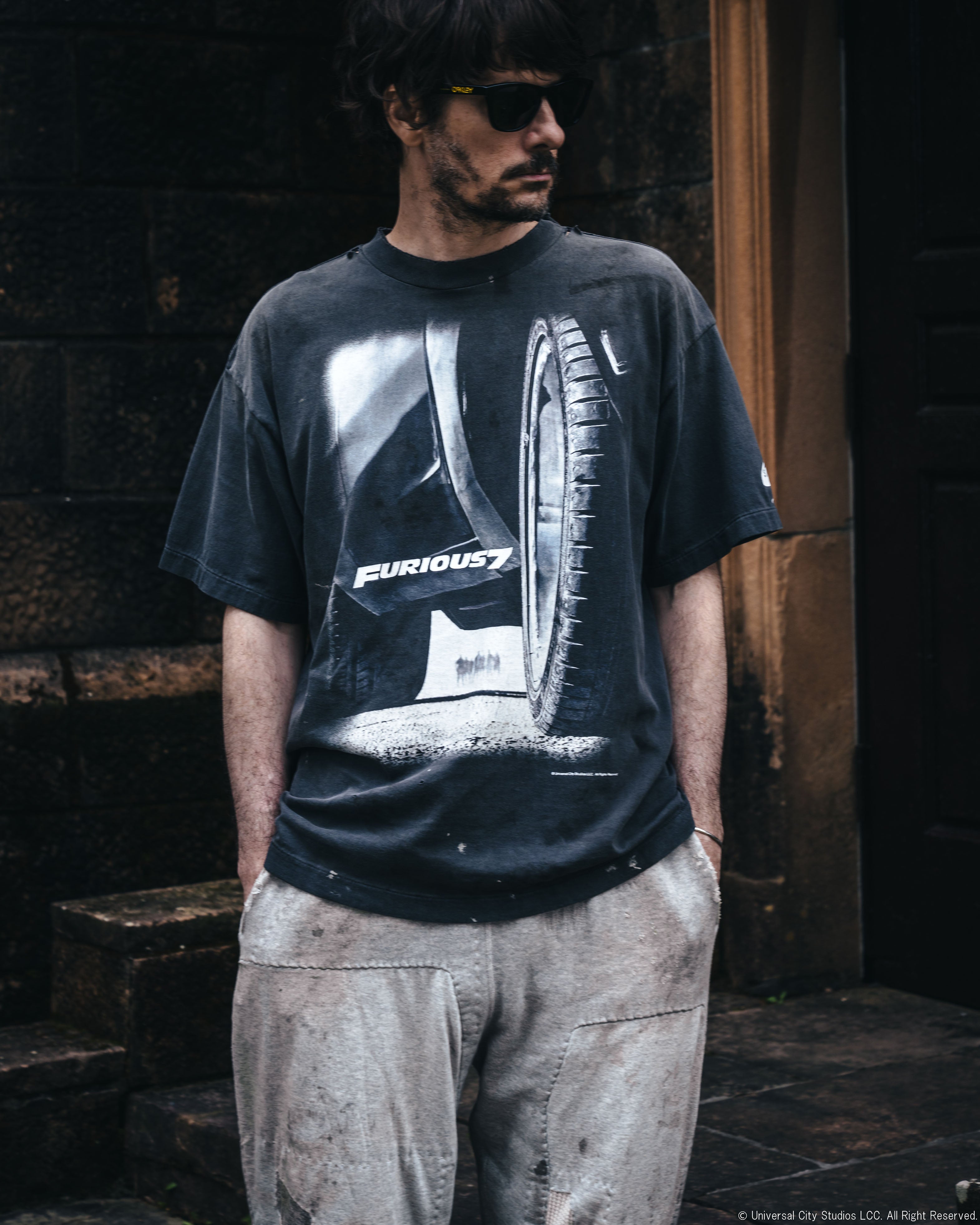 SAINT Mxxxxxx]FF_SS TEE/FURIOUS 7/BLACK(SM-HR1-0000-C74) – R&Co.