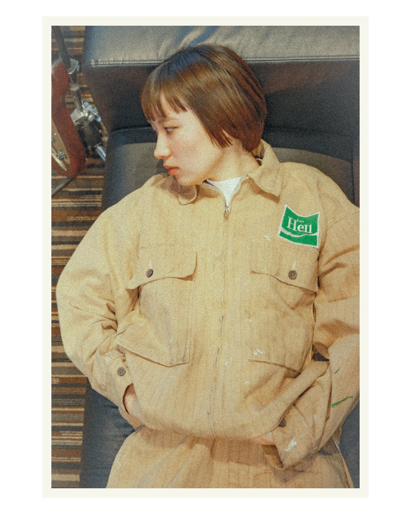 [SAINT Mxxxxxx]SW_UNIFORM JACKET / HELL/BEIGE(SM-HR8-0000-C23)