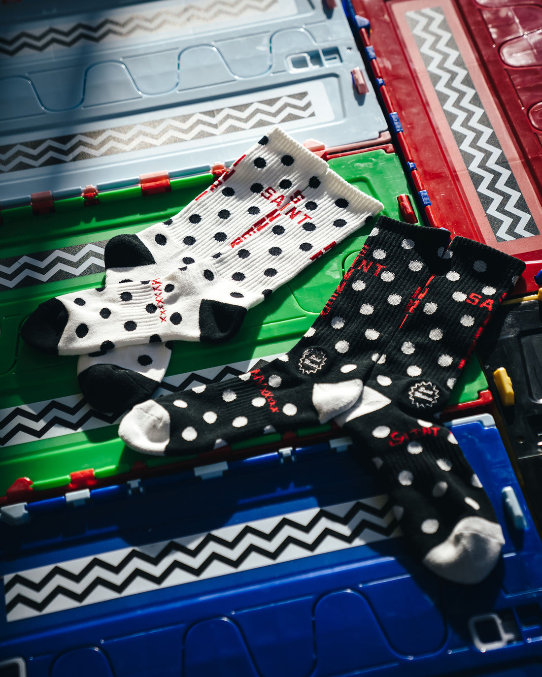 [SAINT Mxxxxxx]SOCKS/DOT/WHITE(SM-MK8-0000-101)