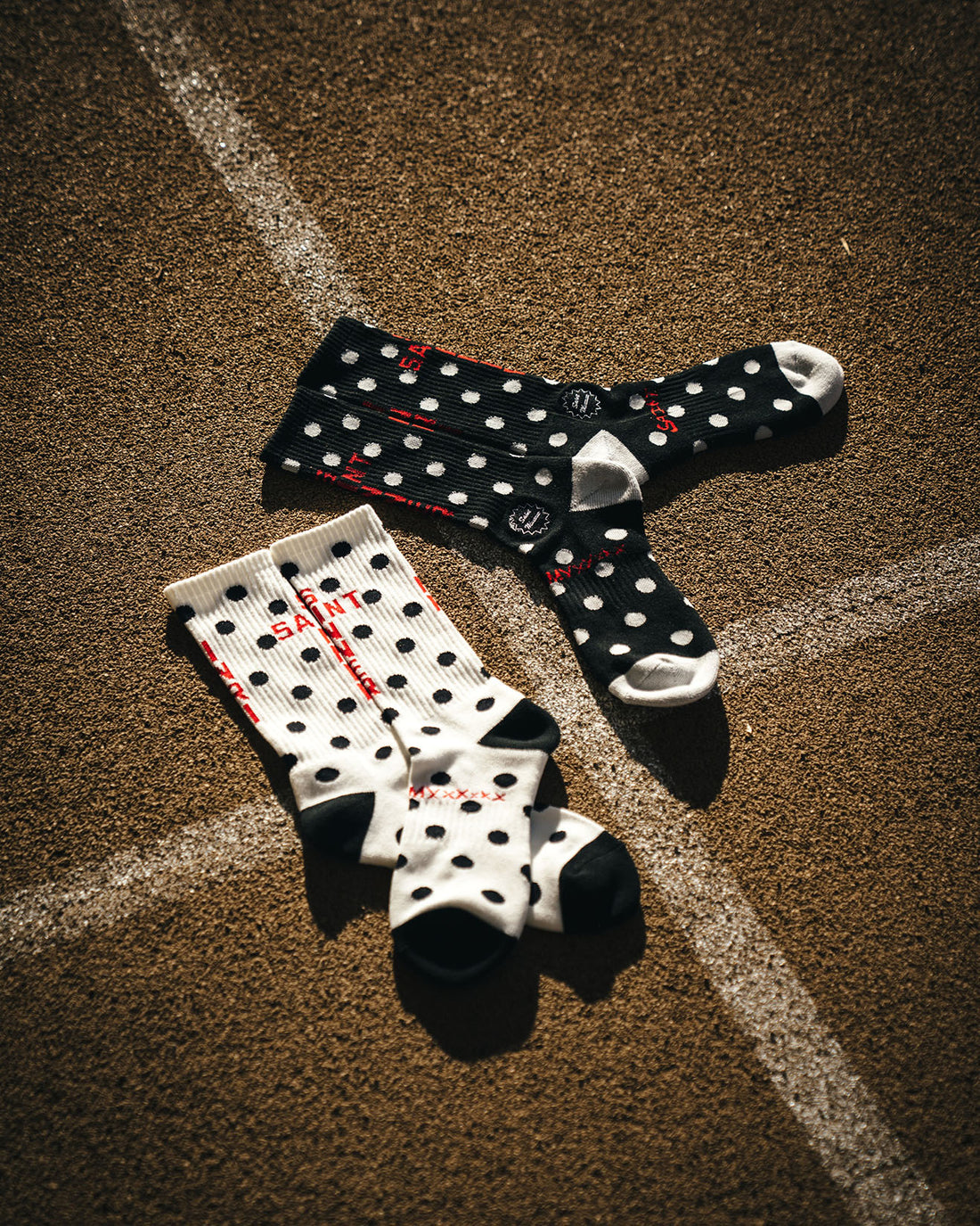 [SAINT Mxxxxxx]SOCKS/DOT/WHITE(SM-MK8-0000-101)