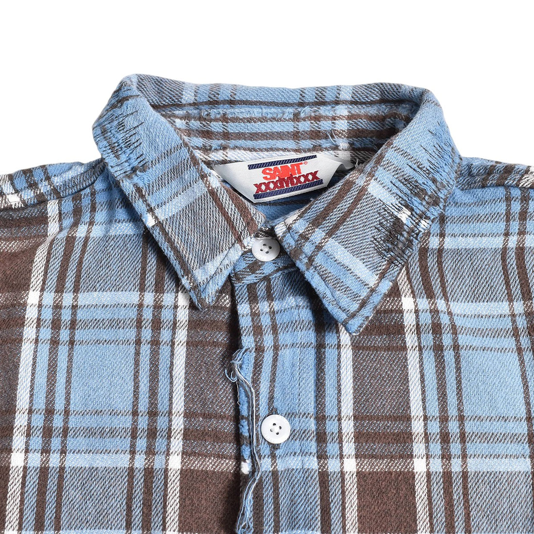 [SAINT Mxxxxxx]FRANNEL SHIRT/BLUE(SM-YS1-0000-024)