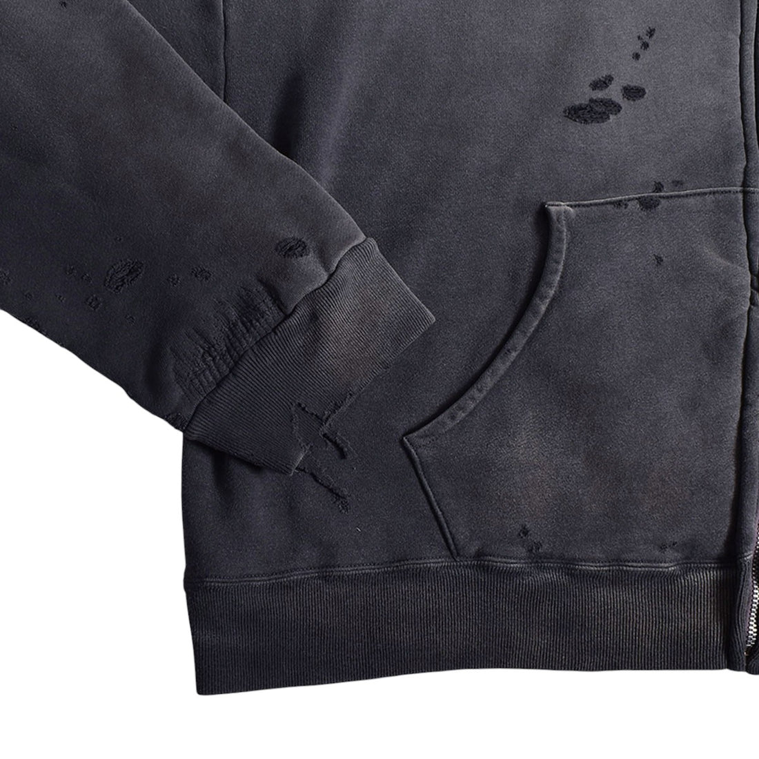 [SAINT Mxxxxxx]HOODIE/DBL-FC ZIP/CHARCOAL(SM-YS1-0000-042)