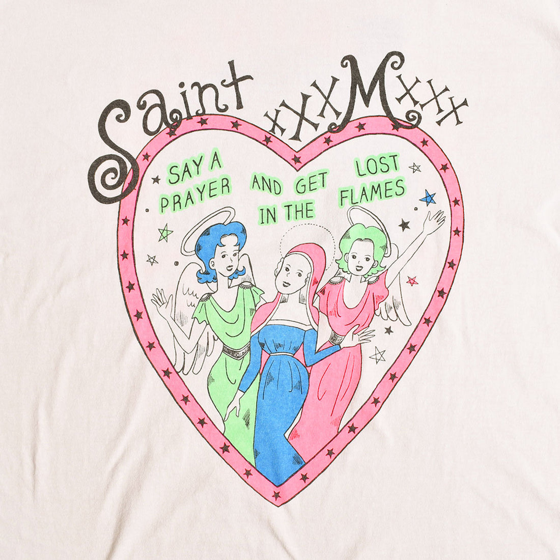 SAINT Mxxxxxx]LS TEE / PINK HEART/WHITE(SM-YS8-0000-020) – R&Co