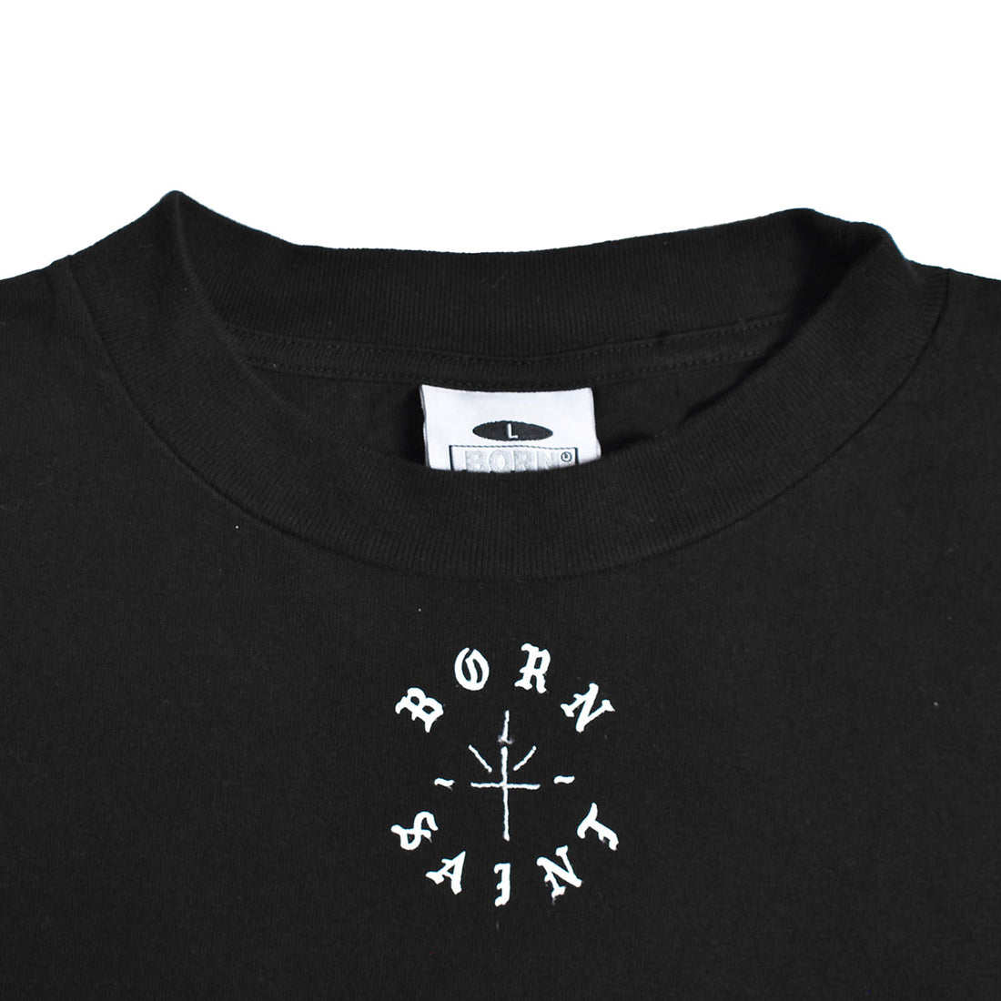 SAINT Mxxxxxx]BR_SS TEE/BORN SAINT/BLACK(SM-YS8-0000-C06) – R&Co 
