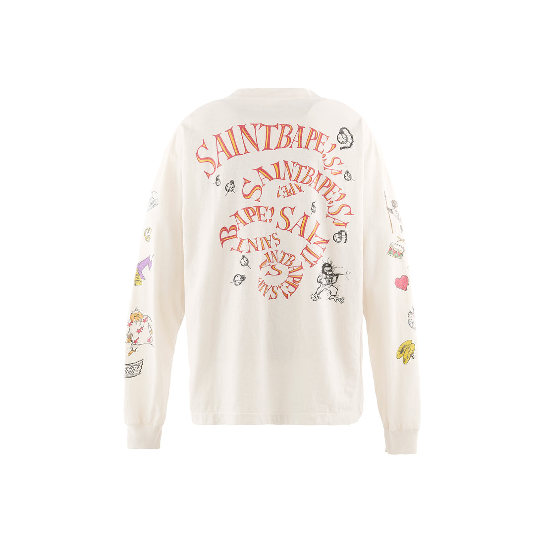 [SAINT Mxxxxxx]BAPE_LS T-SHIRT/RUNNING(SM-MK1-0000-C38)