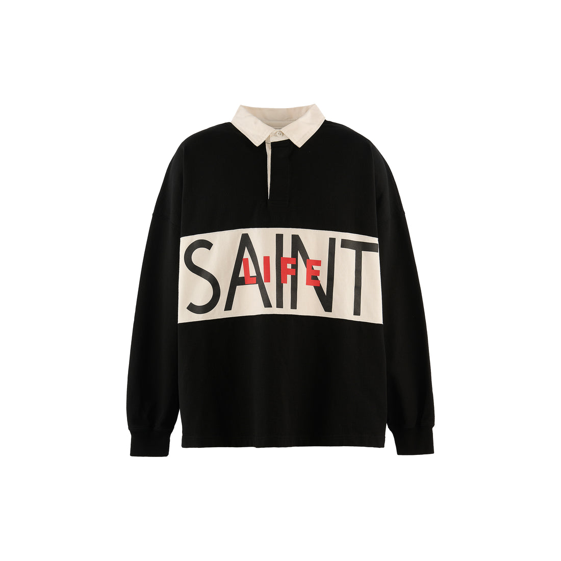 [SAINT Mxxxxxx]LS POLO SHIRT/SAINT LIFE(SM-MK1-0000-023)