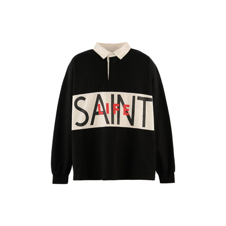[SAINT Mxxxxxx]LS POLO SHIRT/SAINT LIFE(SM-MK1-0000-023)