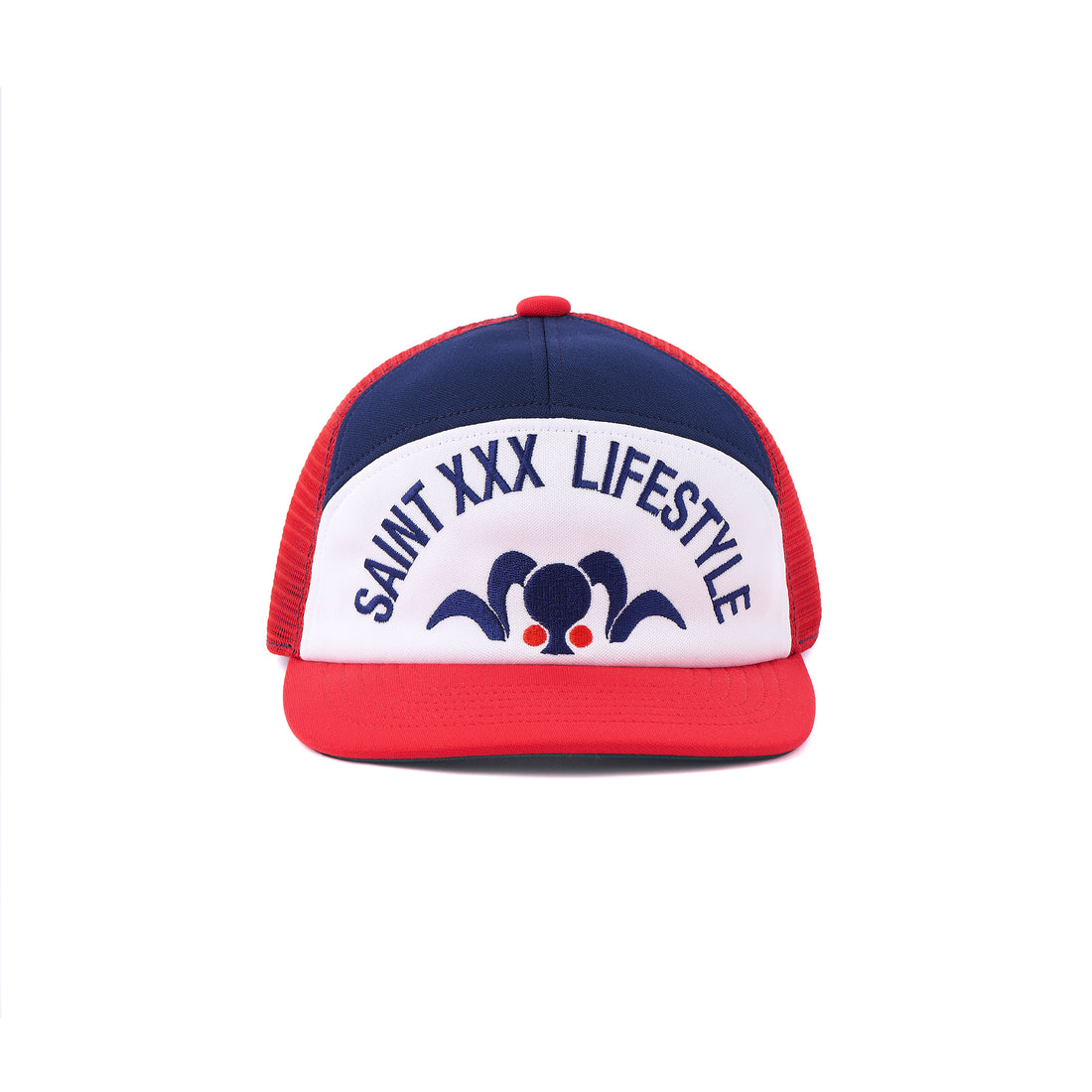 [SAINT Mxxxxxx]MESH CAP/LIFE STYLE/NAVY/RED(SM-MK1-0000-077)