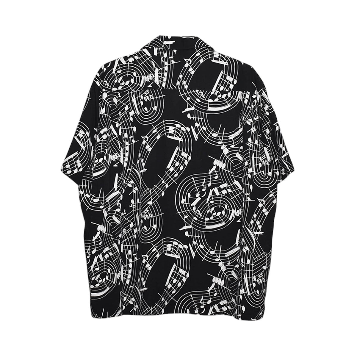 TAKAHIRO MIYASHITA TheSoloIst】hawaiian shirt.(music note)/BLACK