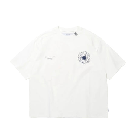 [SUPERTHANKS]"Big flower" S/S T-shirt/WHITE(ST252CS05)