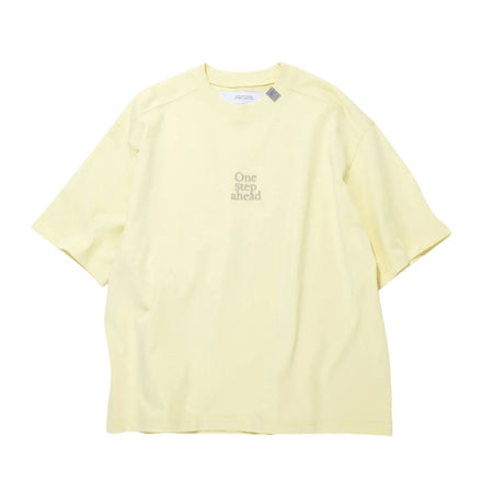 [SUPERTHANKS]"One step ahead" S/S T-shirt/LIGHT YELLOW(ST252CS07)