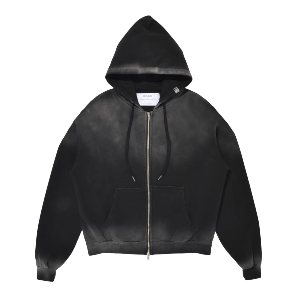 SUPERTHANKS]Sun faded Zip-Hoodie Sweat/BLACK(ST253CS03A) – R&Co.