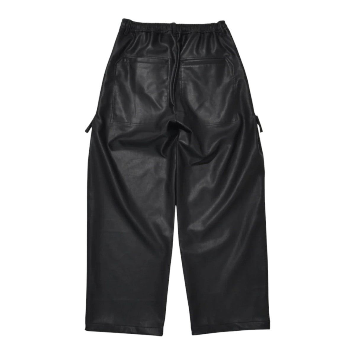 私専用 SUPERTHANKS]Faux Leather Side-zip Wide Pants/BLACK(ST254PT01A) – R&Co.