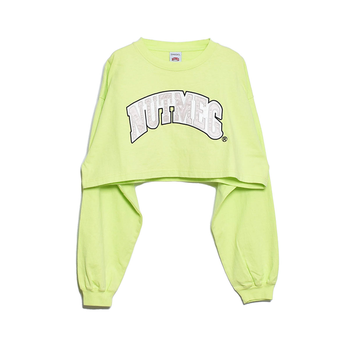 SNIDEL]【NUTMEG】クロップドロングTシャツ/LIME(SWCT232022) – R&Co.