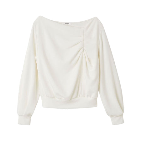 [SNIDEL]タックディティールスウェットPO/WHITE(SWCT254213)