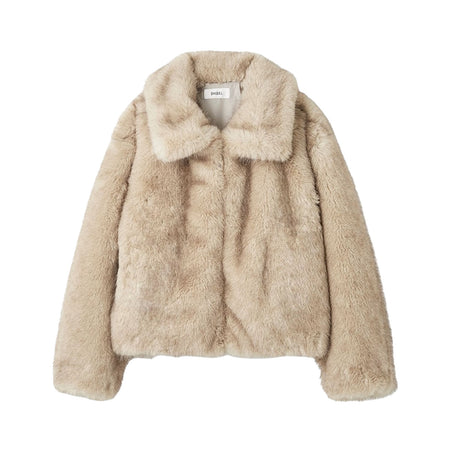 [SNIDEL]ファーショートコート/BEIGE(SWFC254165)
