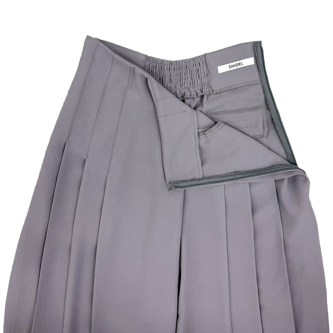 [SNIDEL]スーパーワイドタックパンツ/GRAY(SWFP251219)