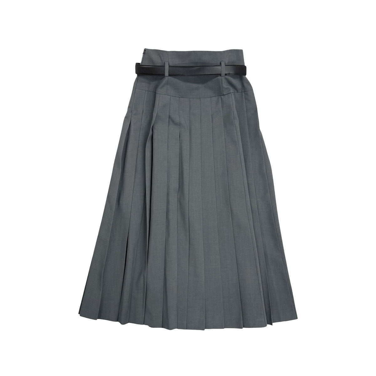 SNIDEL]ベルト付きプリーツロングSK/GRAY(SWFS245129) – R&Co.
