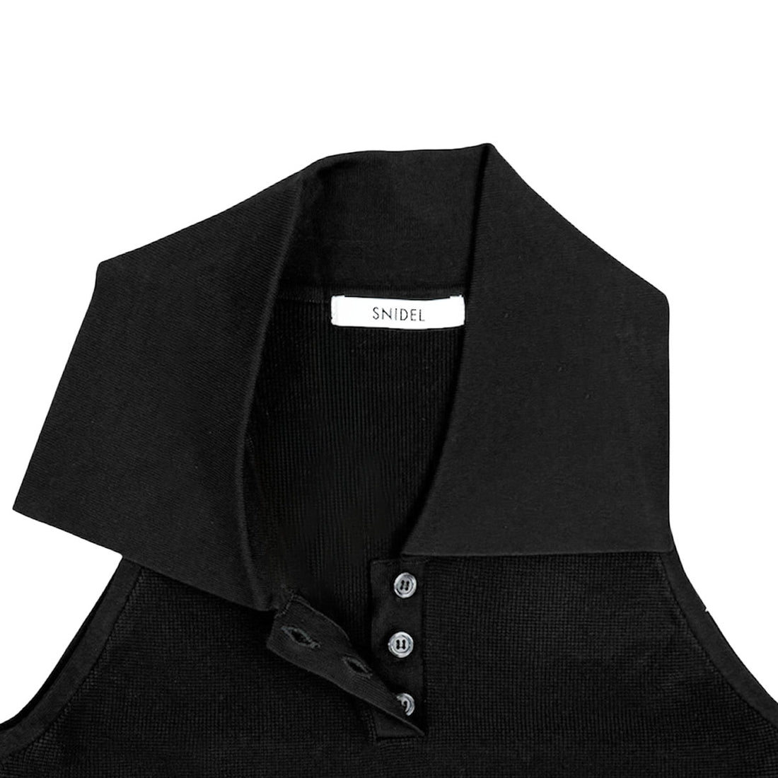[SNIDEL]Sus襟付きニットPO/BLACK(SWNT254041)