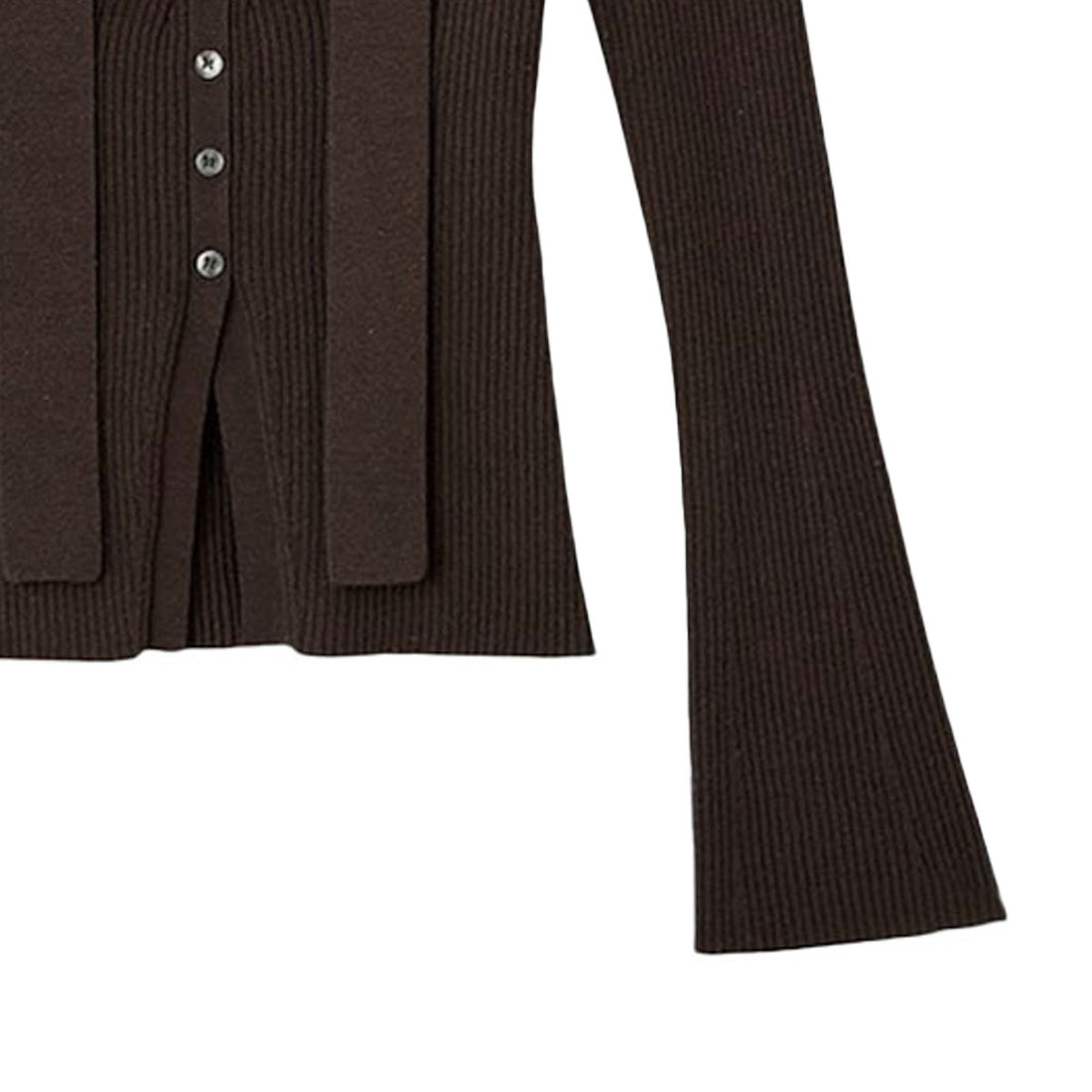 [SNIDEL]タイ付きニットPO/BROWN(SWNT254227)