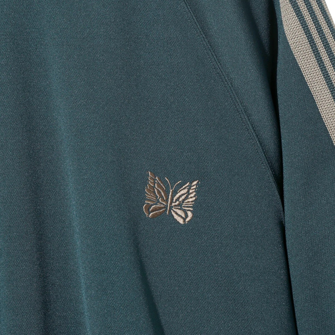 [NEEDLES]Track Crew Neck Shirt - Poly Smooth/GREEN(SX405)