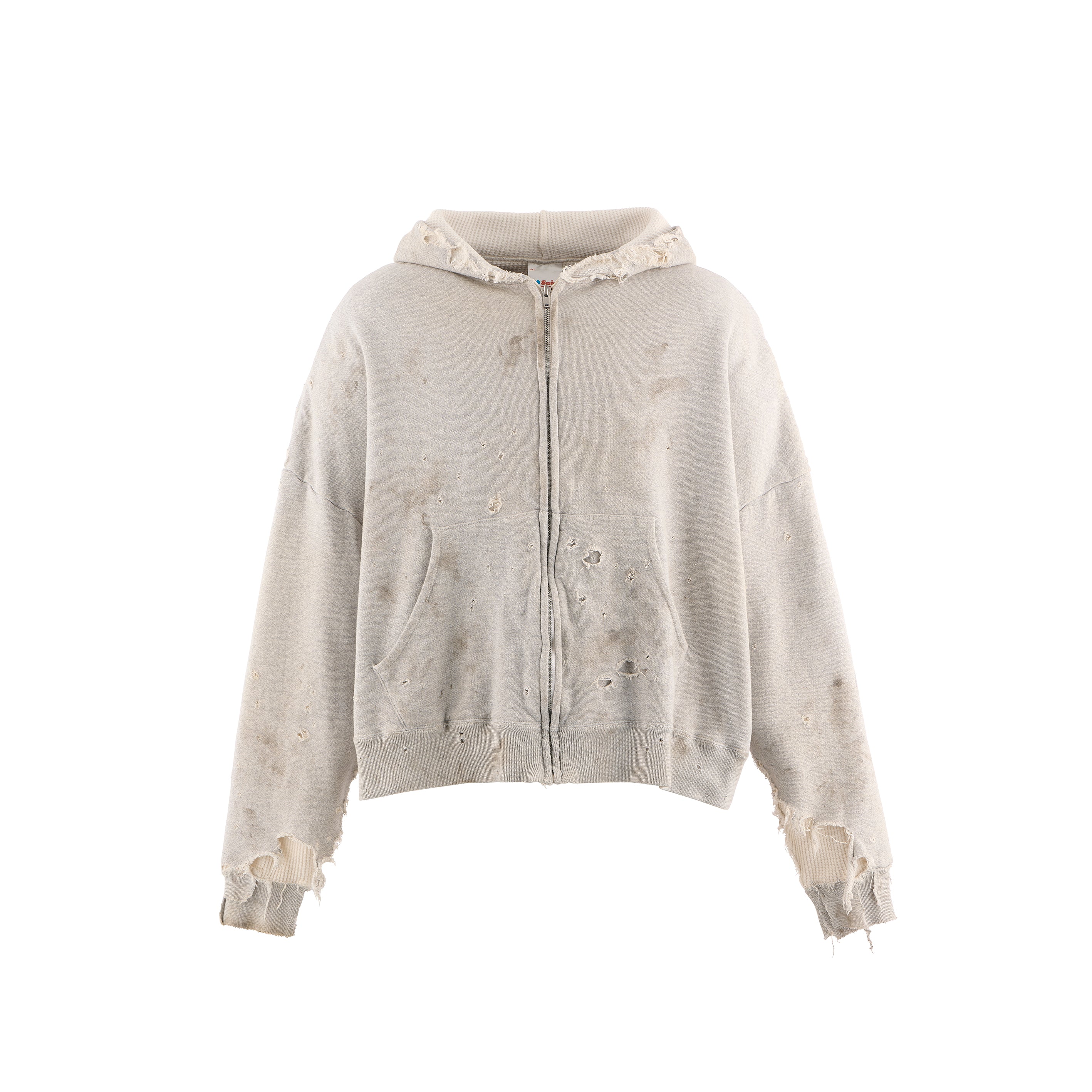 SAINT Mxxxxxx]ZIP HOODIE /DOUBLE FACE/GRAY(SM-HR1-0000-057) – R&Co.