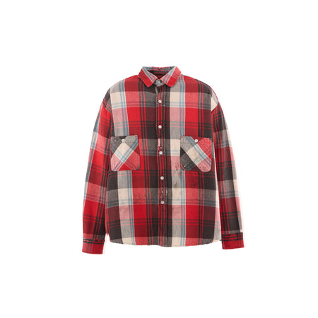 [SAINT Mxxxxxx]FLANNEL SHIRT /CHECK/RED/GRAY(SM-HR1-0000-043)