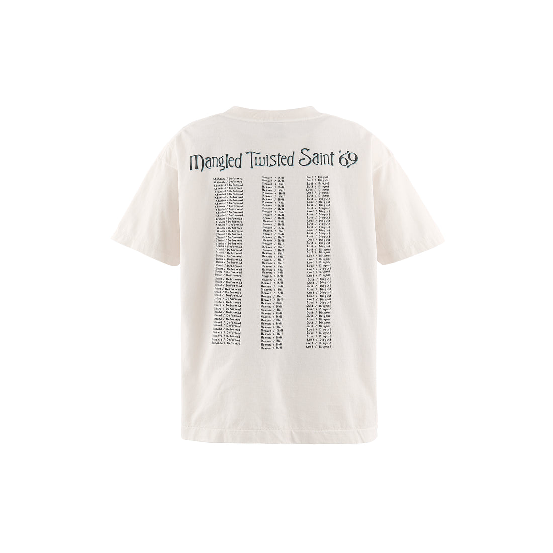 [SAINT Mxxxxxx]SW_SS T-SHIRT/TWISTED SAINT/WHITE(SM-MK8-0000-C09)