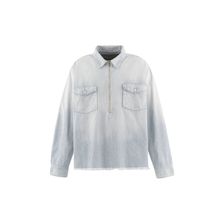 [SAINT Mxxxxxx]HICKORY SHIRT/STRIPE/WHITE(SM-MK8-0000-041)